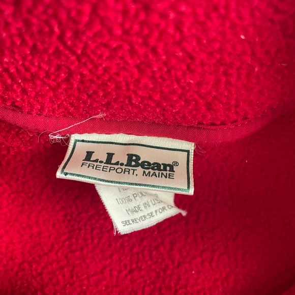 Vintage LL Bean Snap Fleece Pullover - Picture 5 of 6